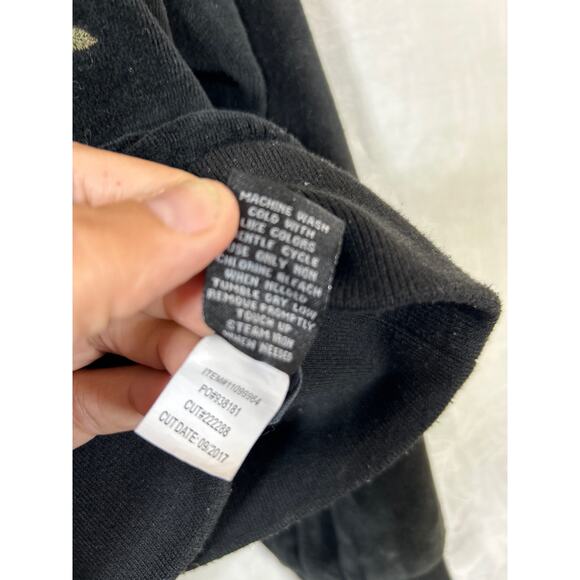 Torrid Jacket 0 0X XL Black Velour Zip Sweatshirt Embroidered Floral Bomber - Picture 7 of 9